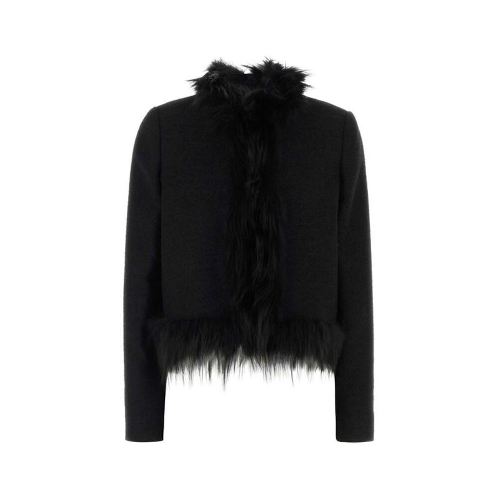 Fendi Women Black Boucle Jacket